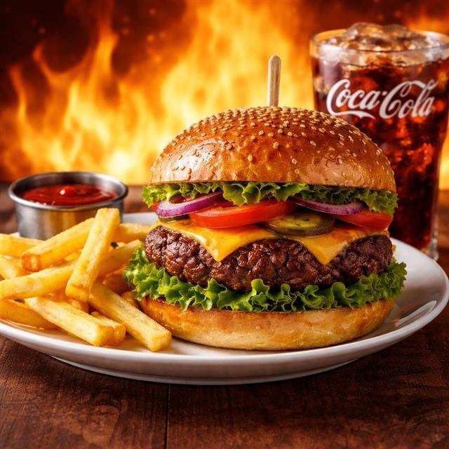 Klasik Et Burger – Classic beef burger | Look Döner Mahmutlar
