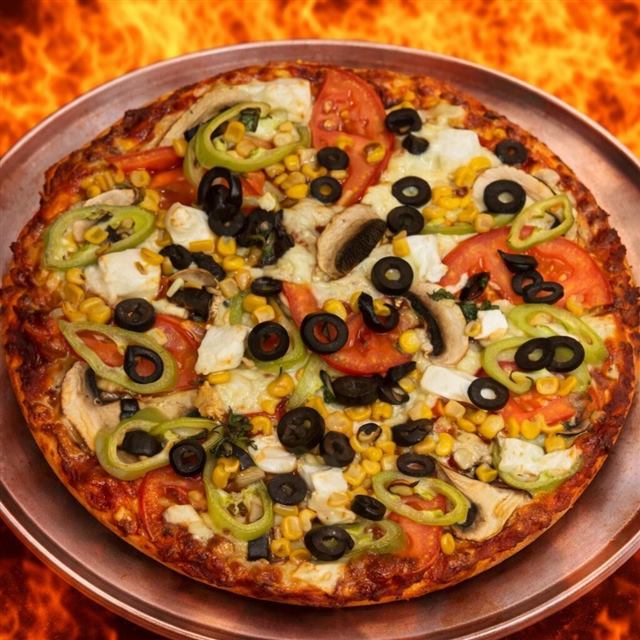 Vejetaryen Pizza – Vegetarian pizza | Look Döner Mahmutlar
